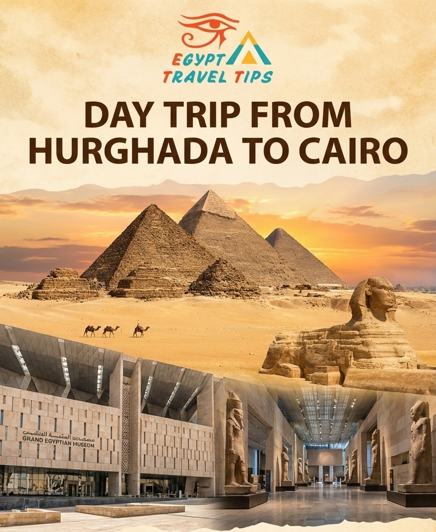 Hurghada - Cairo (Pyramids-GEM) Day Tour